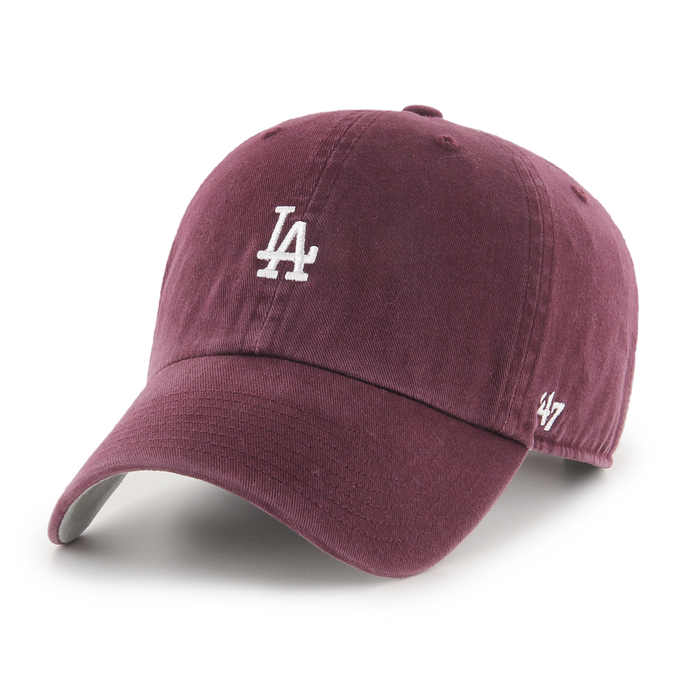 47 CAP MLB LOS ANGELES DODGERS BASE RUNNER CLEAN U DK MAROON