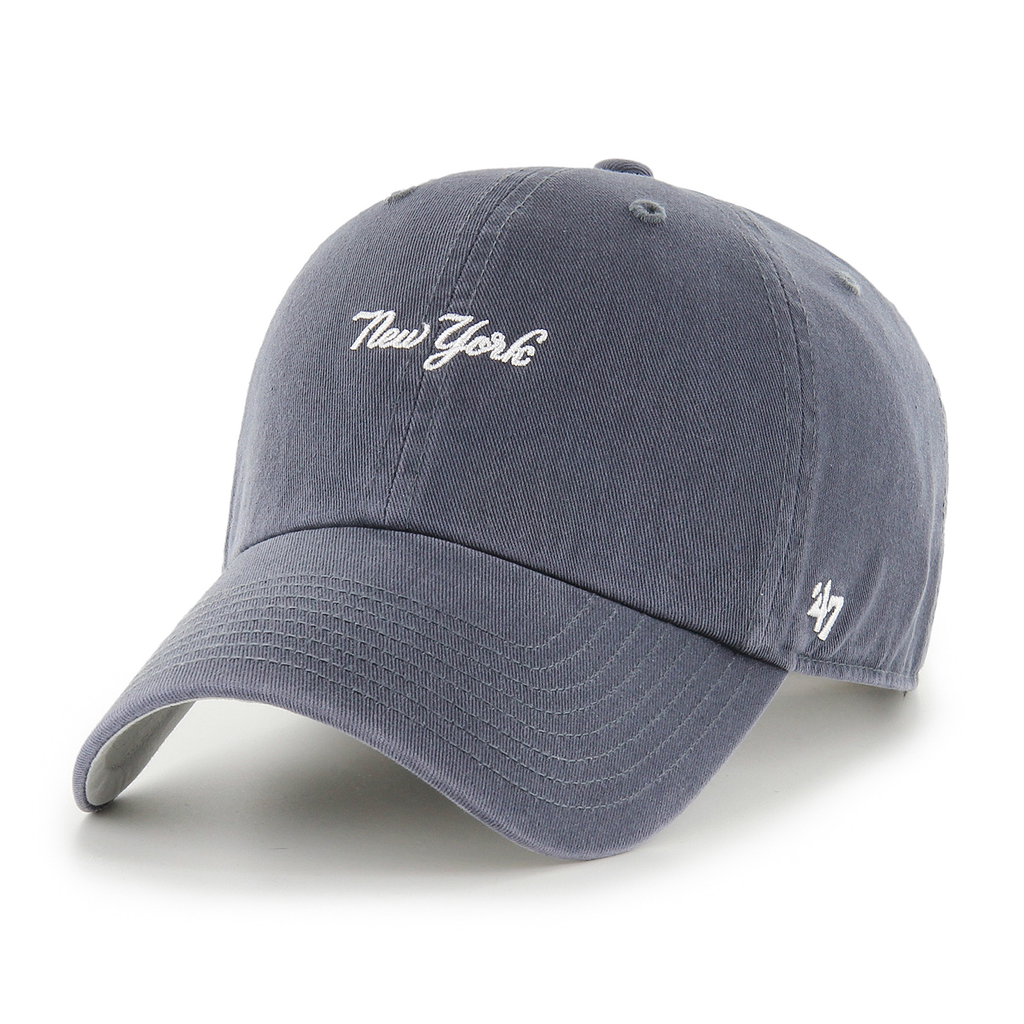 47 CAP MLB NEW YORK YANKEES BASE RUN SCRPT CLEAN U VINT NAVY