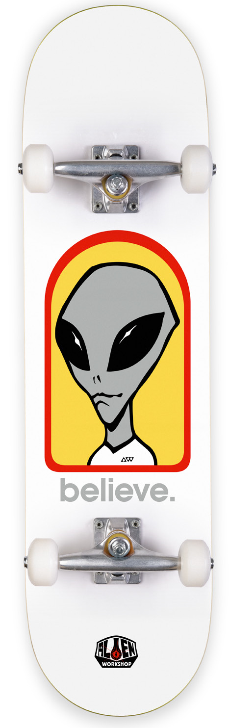 ALIEN WORKSHOP COMPLETE 8.0 BELIEVE WHITE
