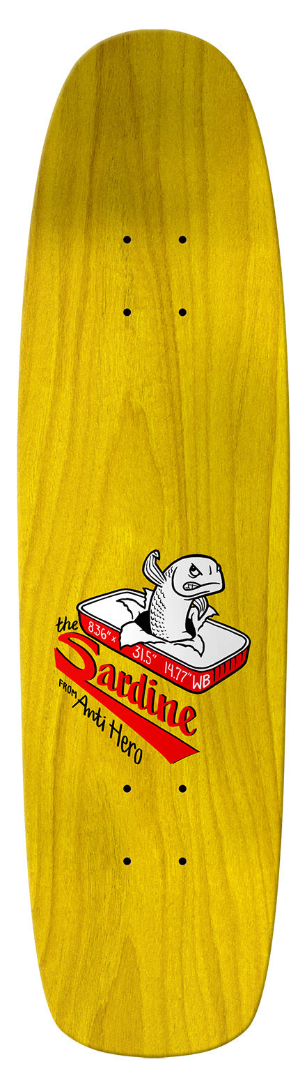 ANTIHERO DECK THE SARDINE BROWN 8.36 X 31.5 - 14.77