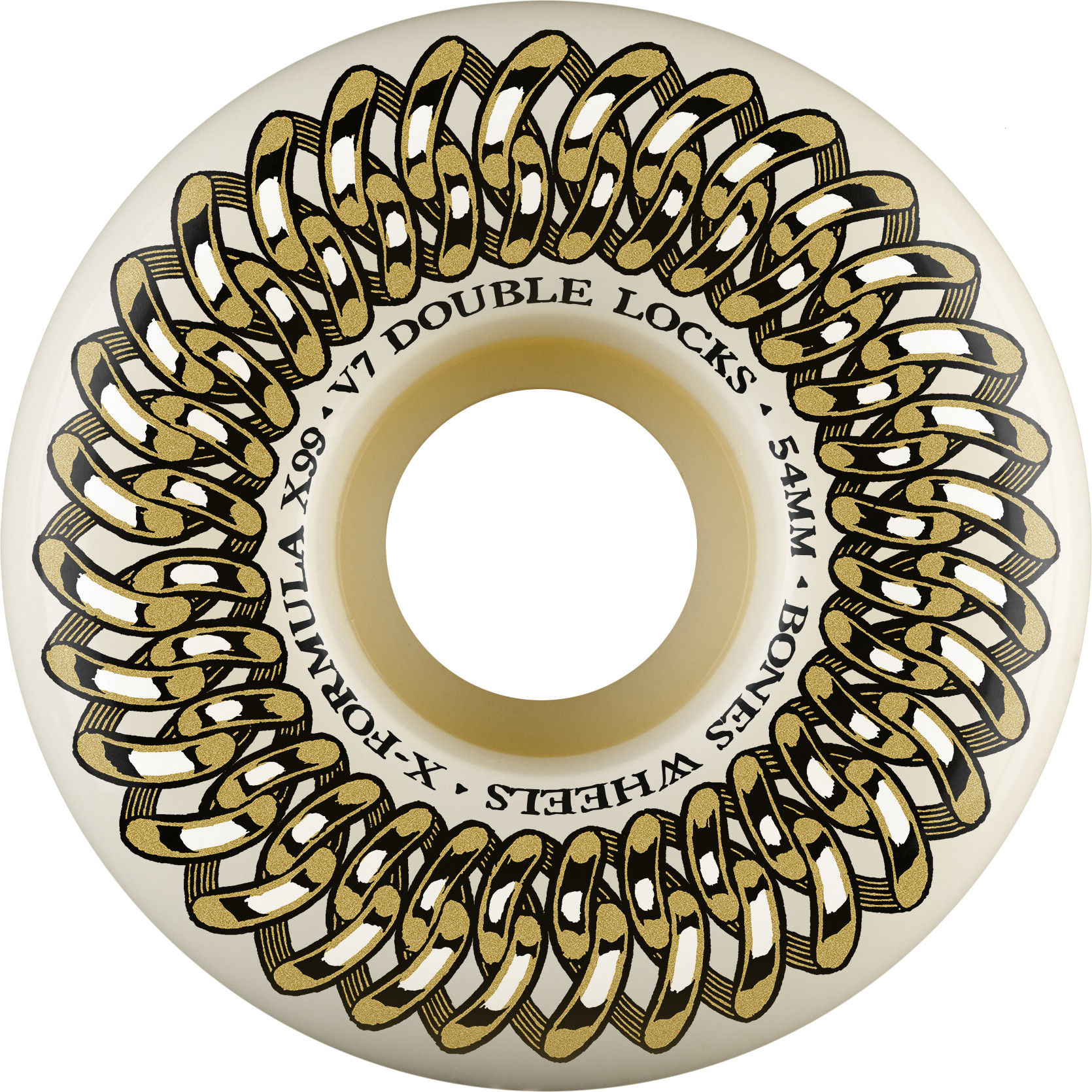 BONES WHEELS JEU DE 4 XF 54MM V7 99A DOUBLE LOCK