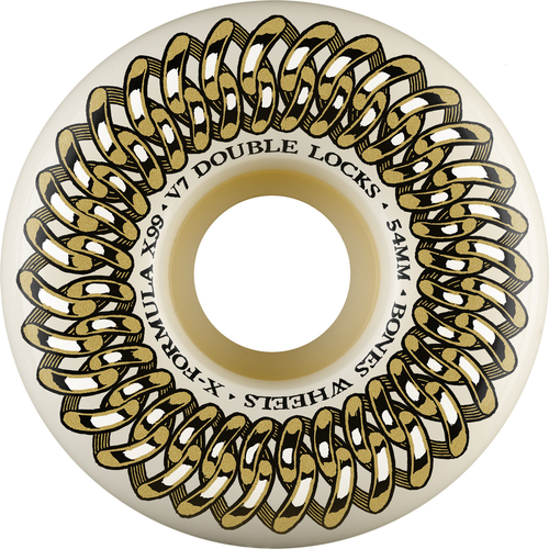 BONES WHEELS JEU DE 4 XF 54MM V7 99A DOUBLE LOCK