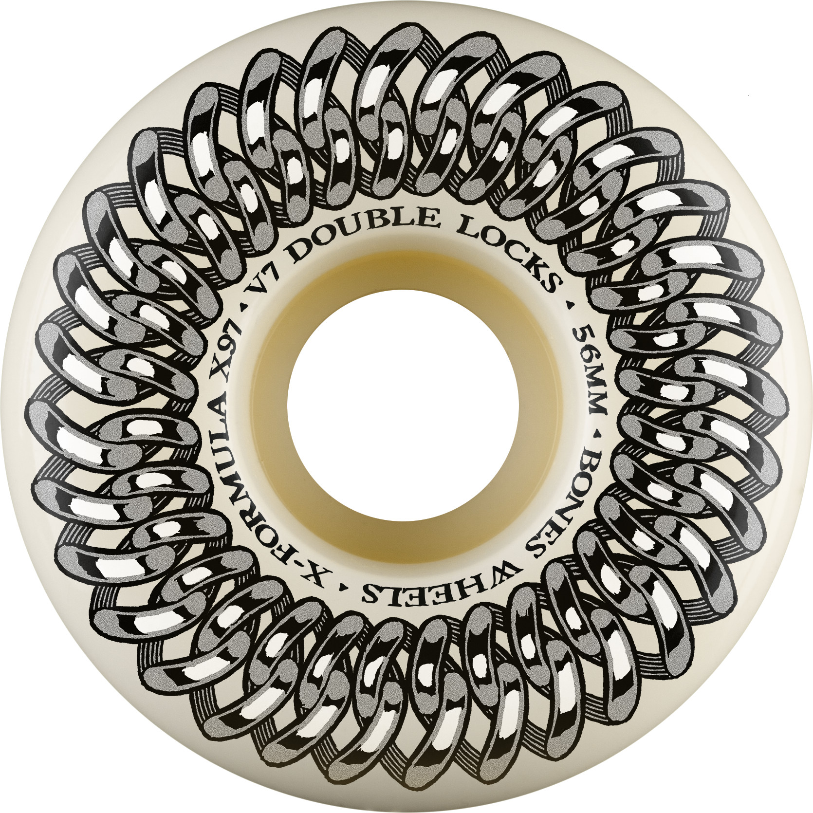 BONES WHEELS JEU DE 4 XF 56MM V7 97A DOUBLE LOCK