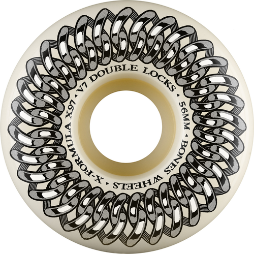 BONES WHEELS JEU DE 4 XF 56MM V7 97A DOUBLE LOCK