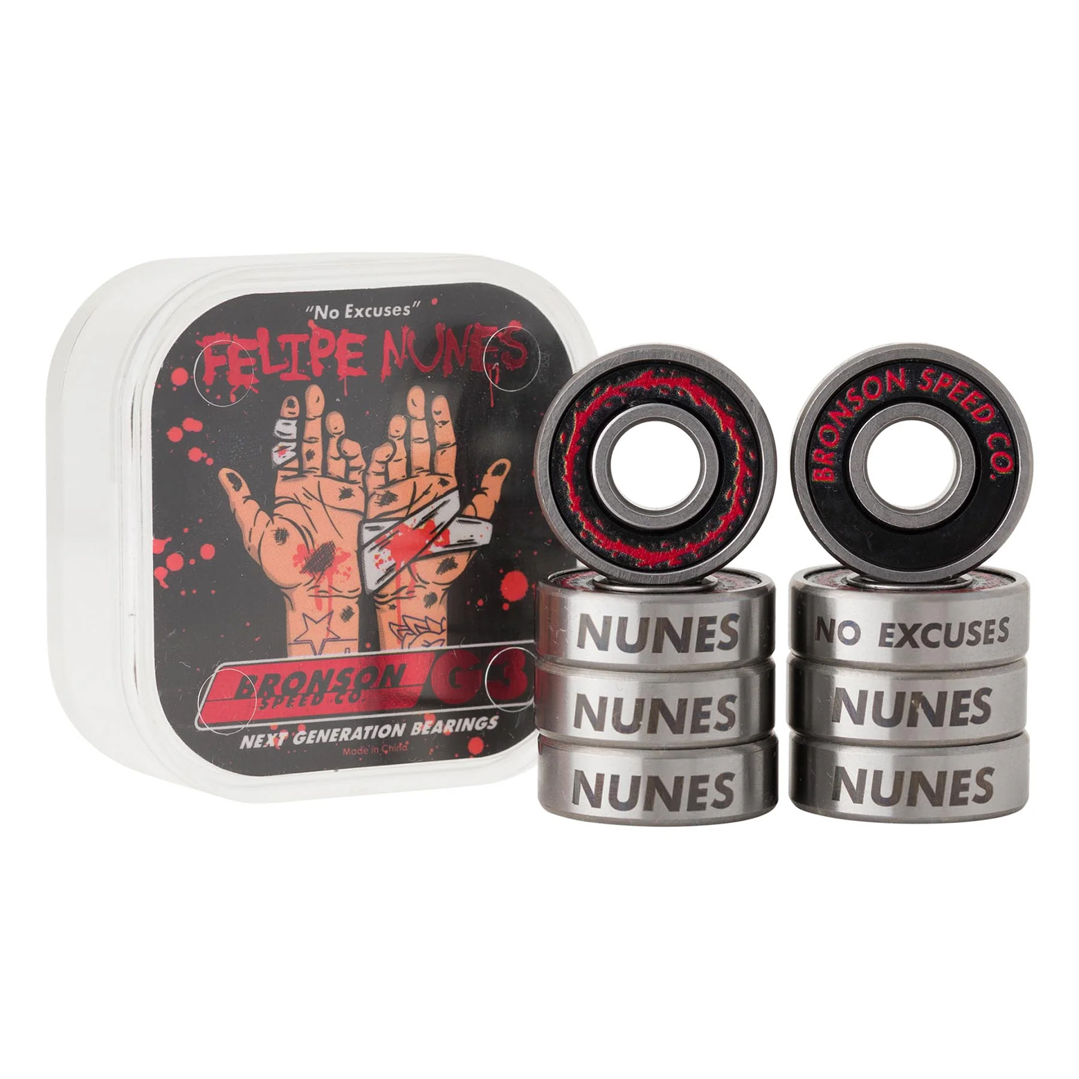 BRONSON SPEED CO ROULEMENTS JEU DE 8 PRO FELIPE NUNES G3