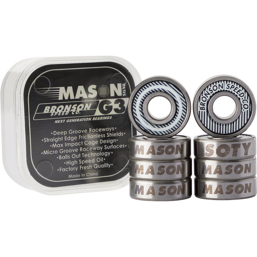 BRONSON SPEED CO ROULEMENTS JEU DE 8 PRO MASON SILVA G3