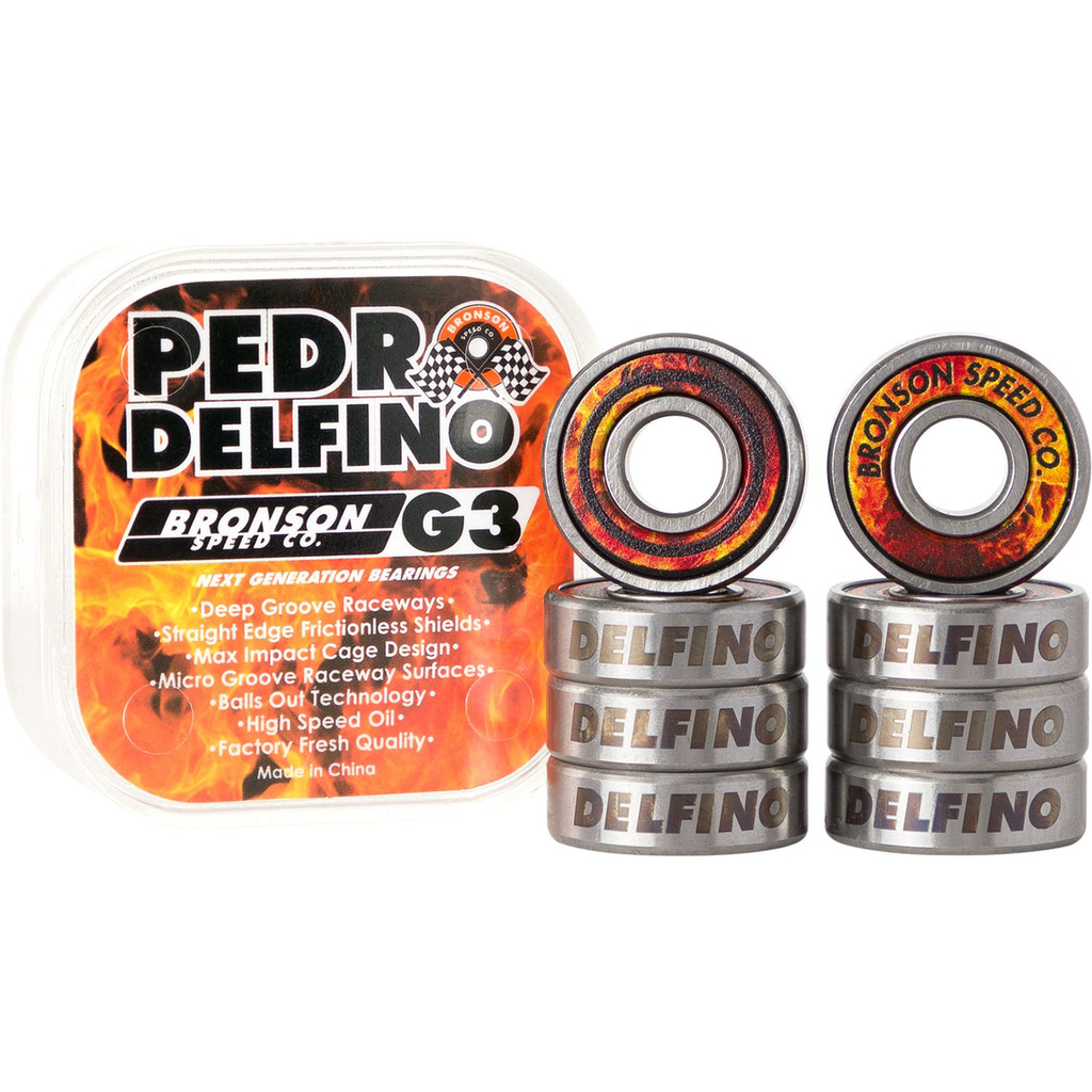 BRONSON SPEED CO ROULEMENTS JEU DE 8 PRO PEDRO DELFINO G3