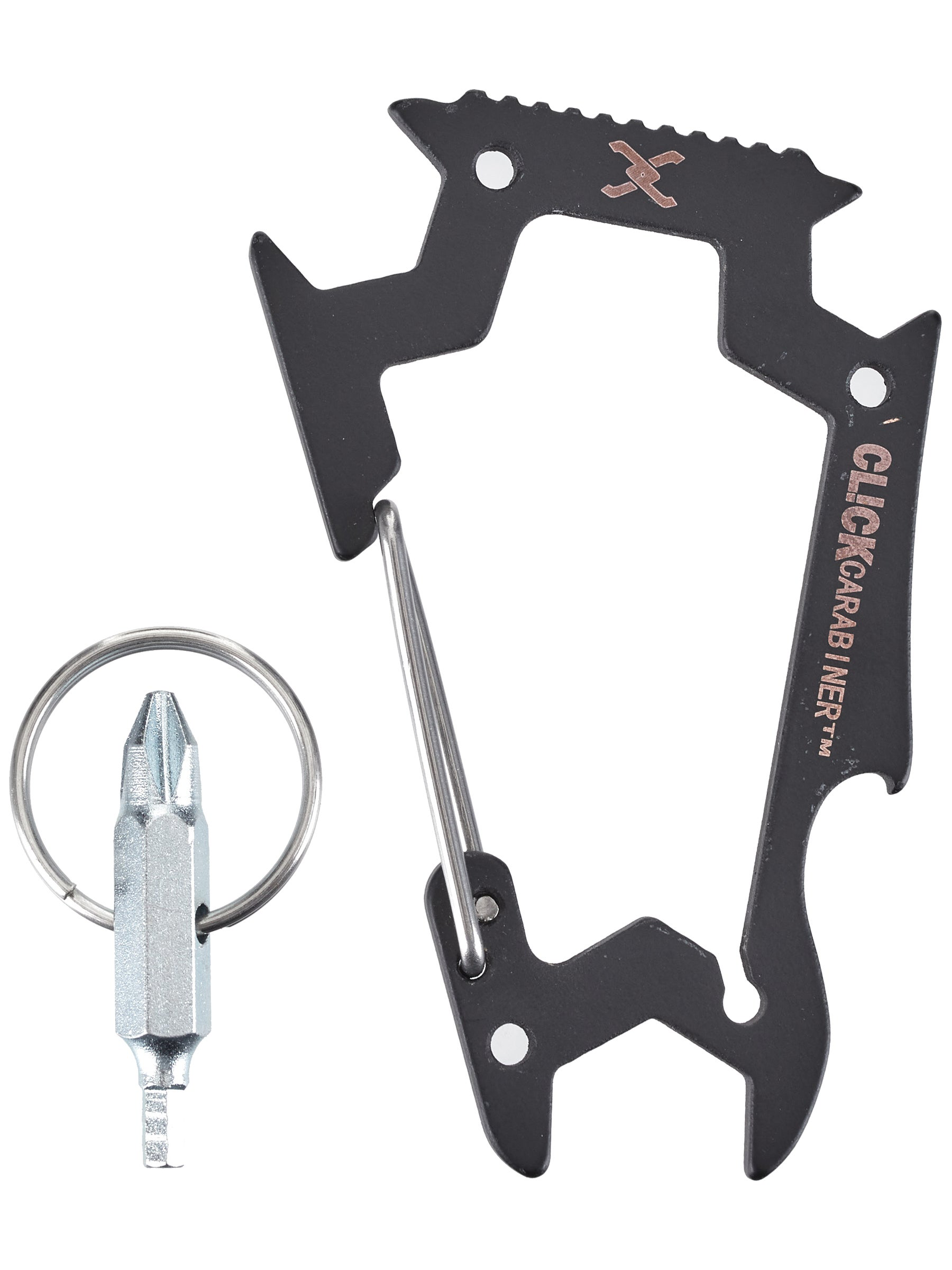 CLICK CARABINER TOOL KEYCHAIN BLACK CLEF DE MONTAGE