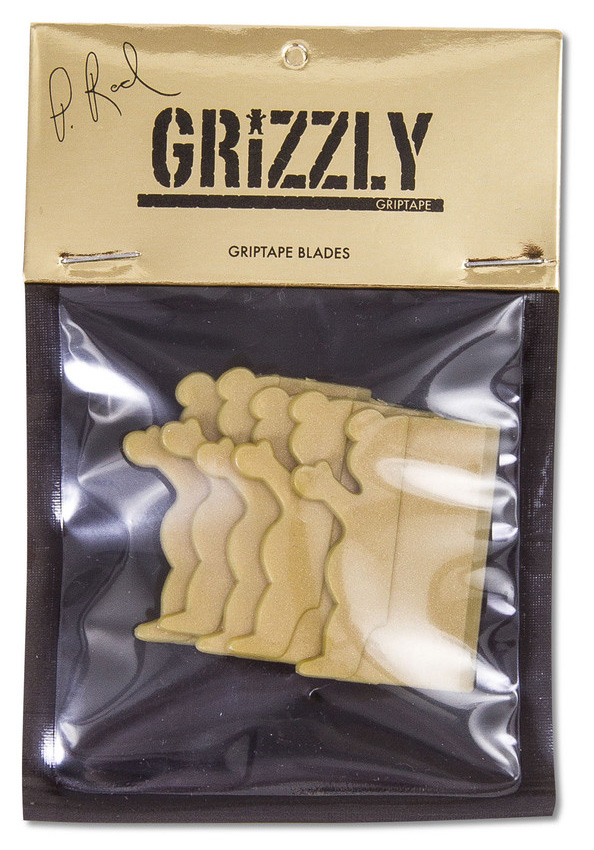 GRIZZLY PLASTIC BLADE P-ROD GOLD PACK DE 5