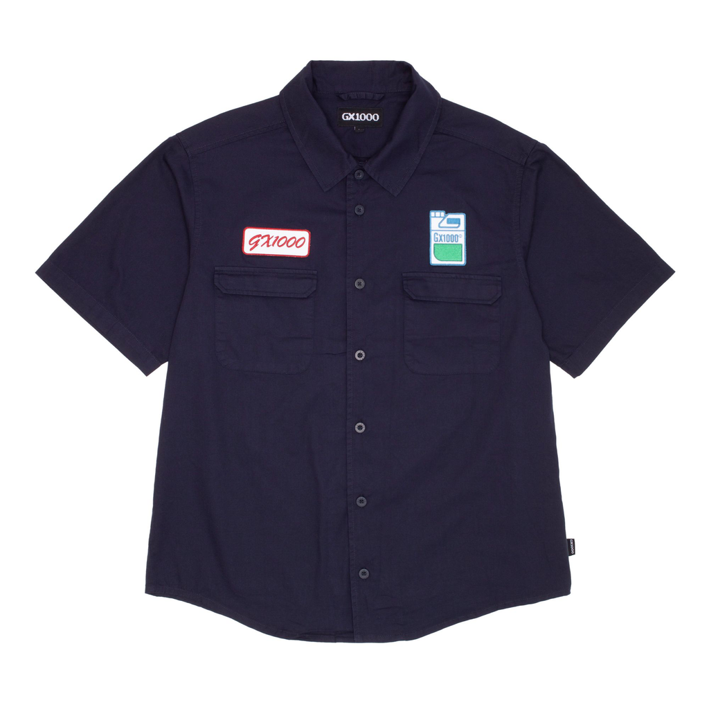 GX1000 CHEMISE FERTILIZER SS BUTTON DOWN DARK BLUE