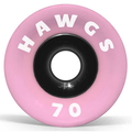 HAWGS WHEELS JEU DE 4 70MM SUPREMES 78A PINK
