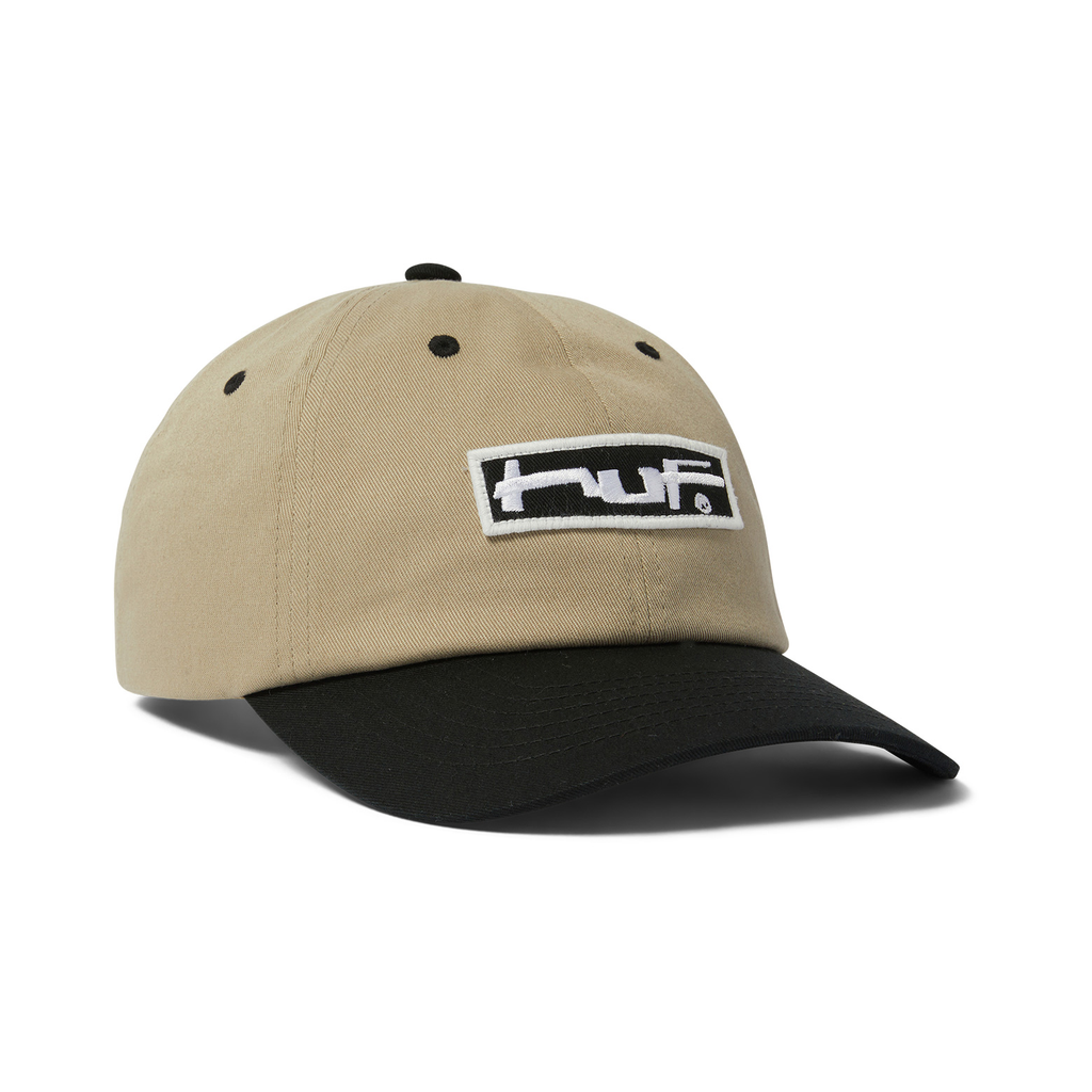 HUF CAP STRETCH LOGO 6 PANEL CV HAT CLAY