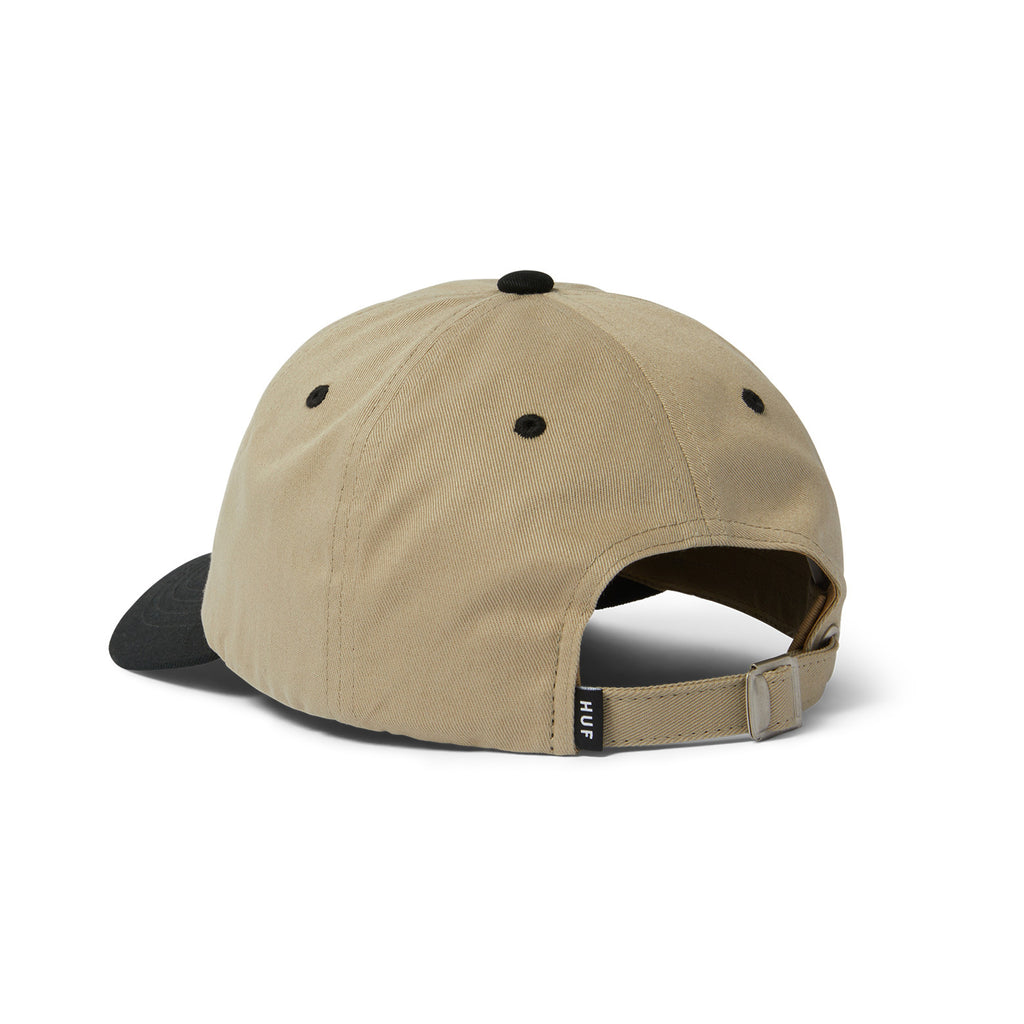 HUF CAP STRETCH LOGO 6 PANEL CV HAT CLAY