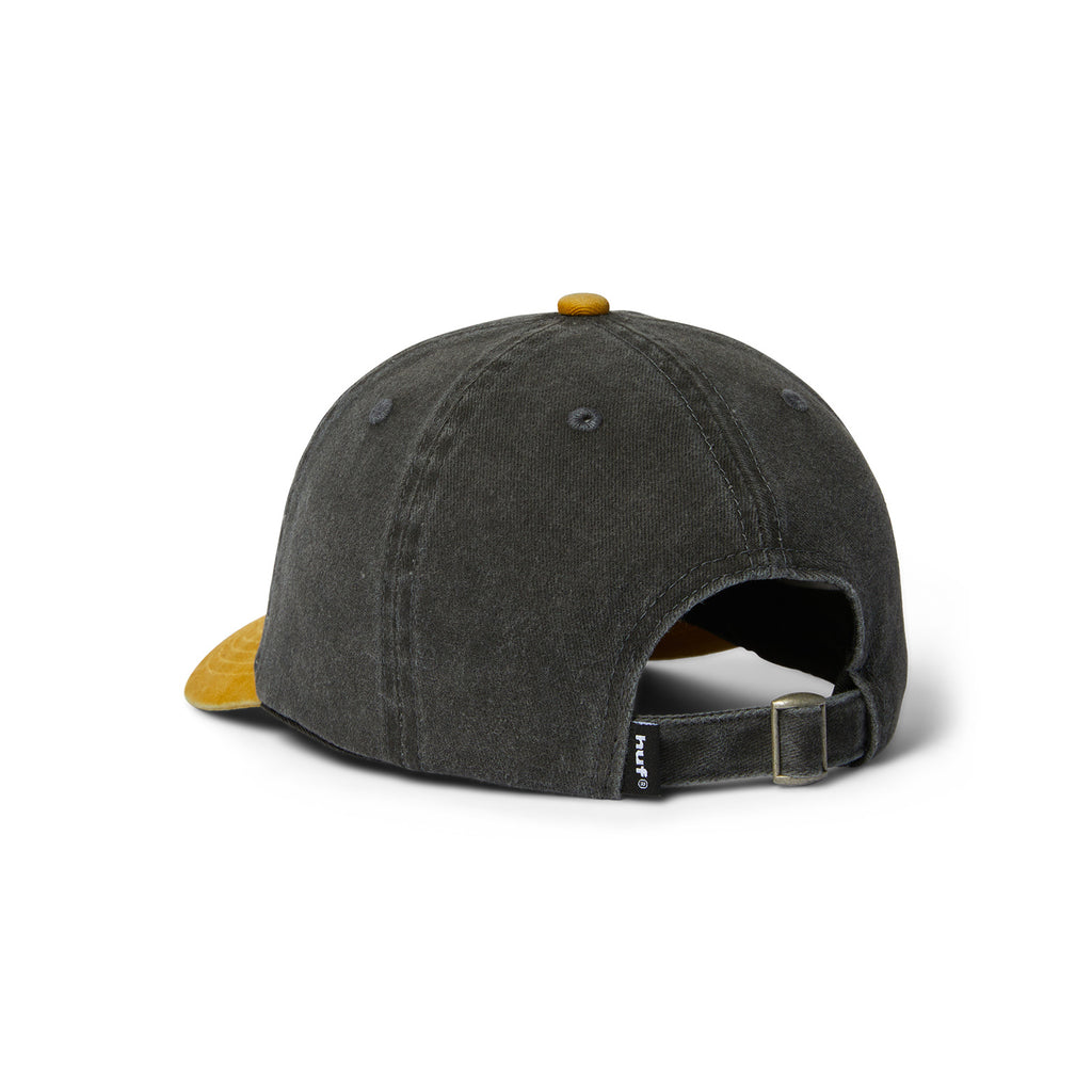 HUF CAP TWO TONE 89 WASHED 6 PANEL HAT BLACK