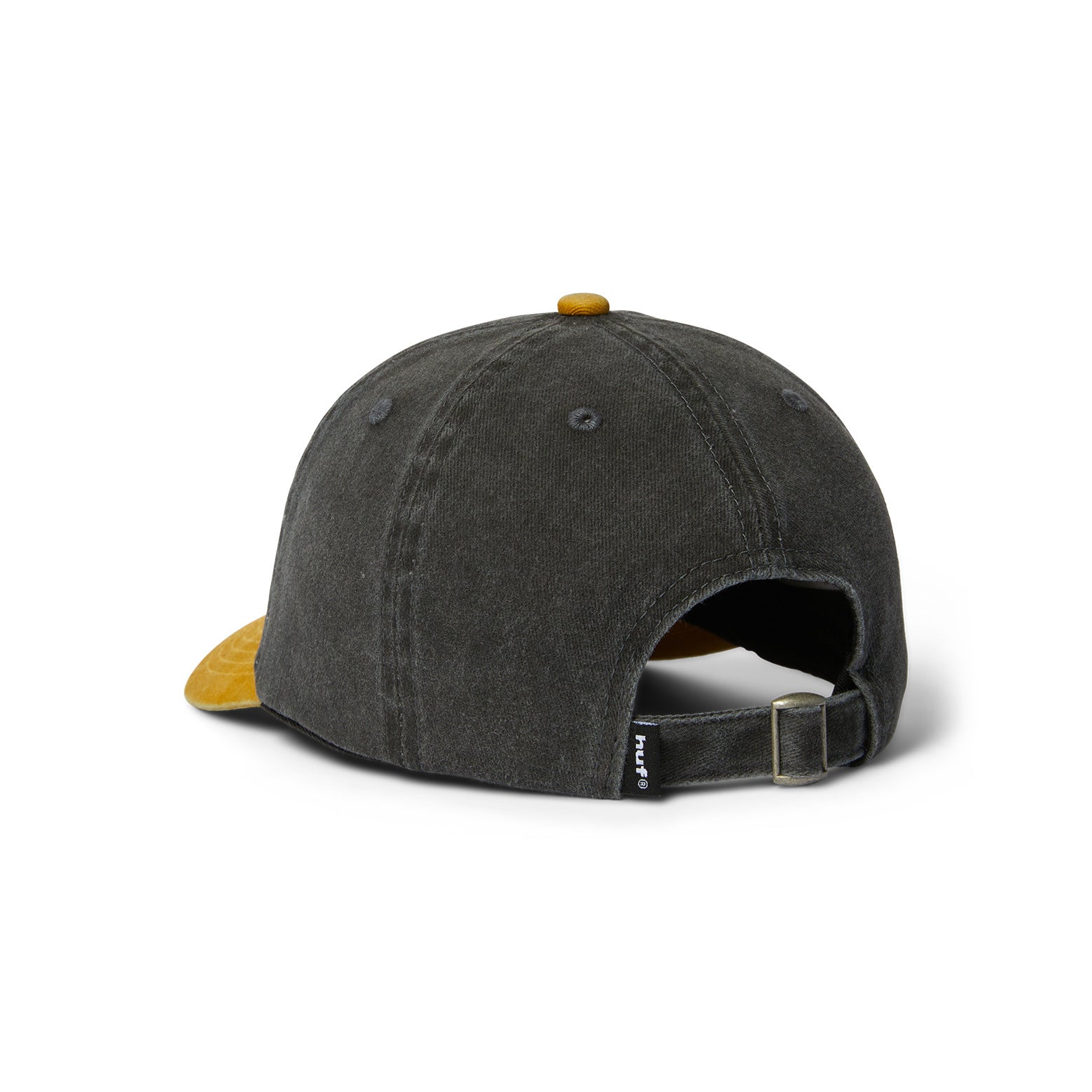 HUF CAP TWO TONE 89 WASHED 6 PANEL HAT BLACK