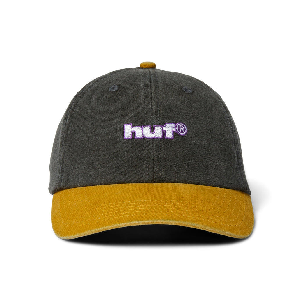HUF CAP TWO TONE 89 WASHED 6 PANEL HAT BLACK