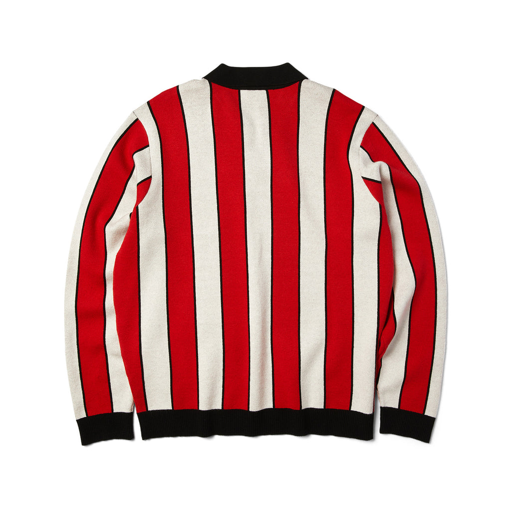 HUF PULL MIDFIELD JERSEY SWEATER RED