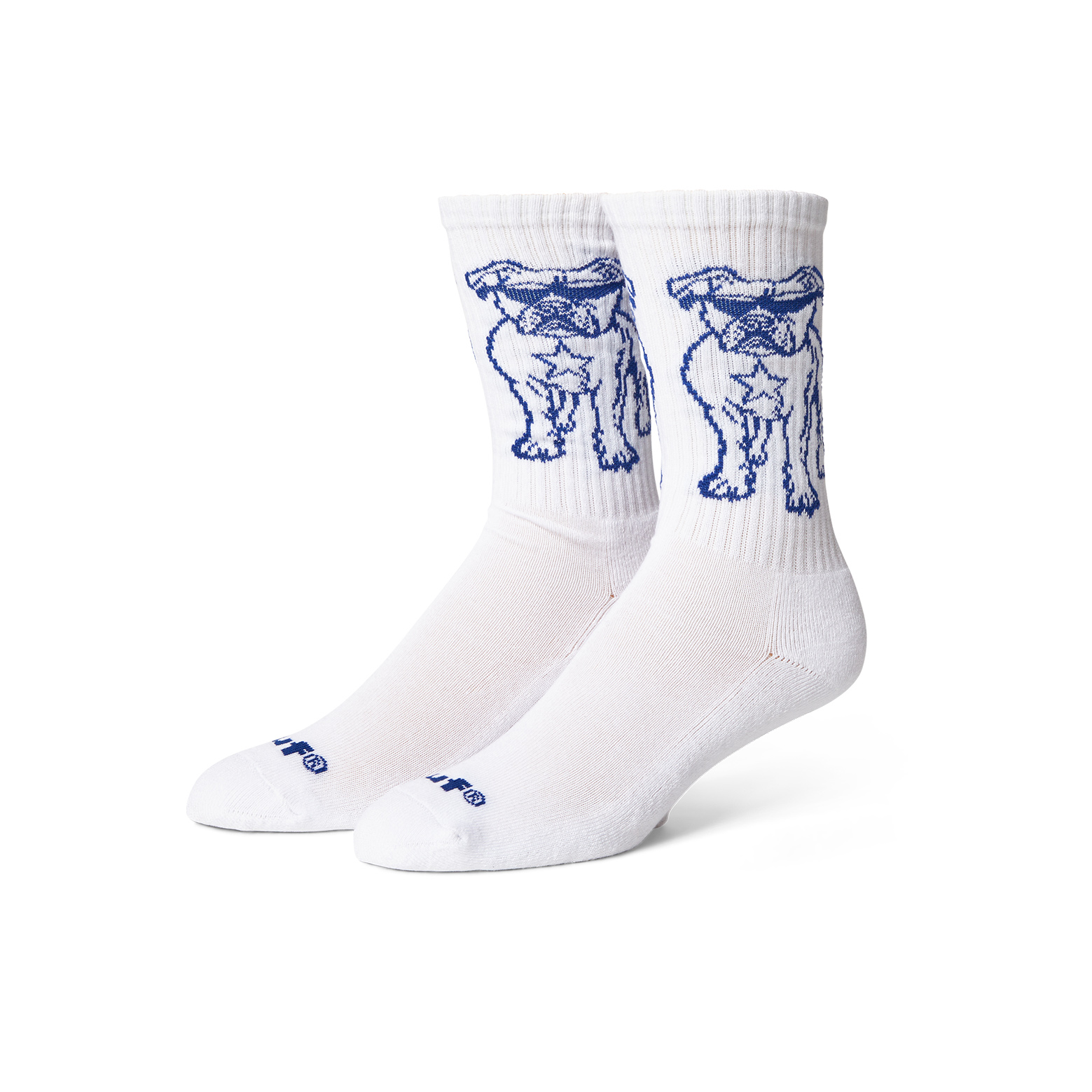 HUF SOCKS STAR PUP CREW WHITE