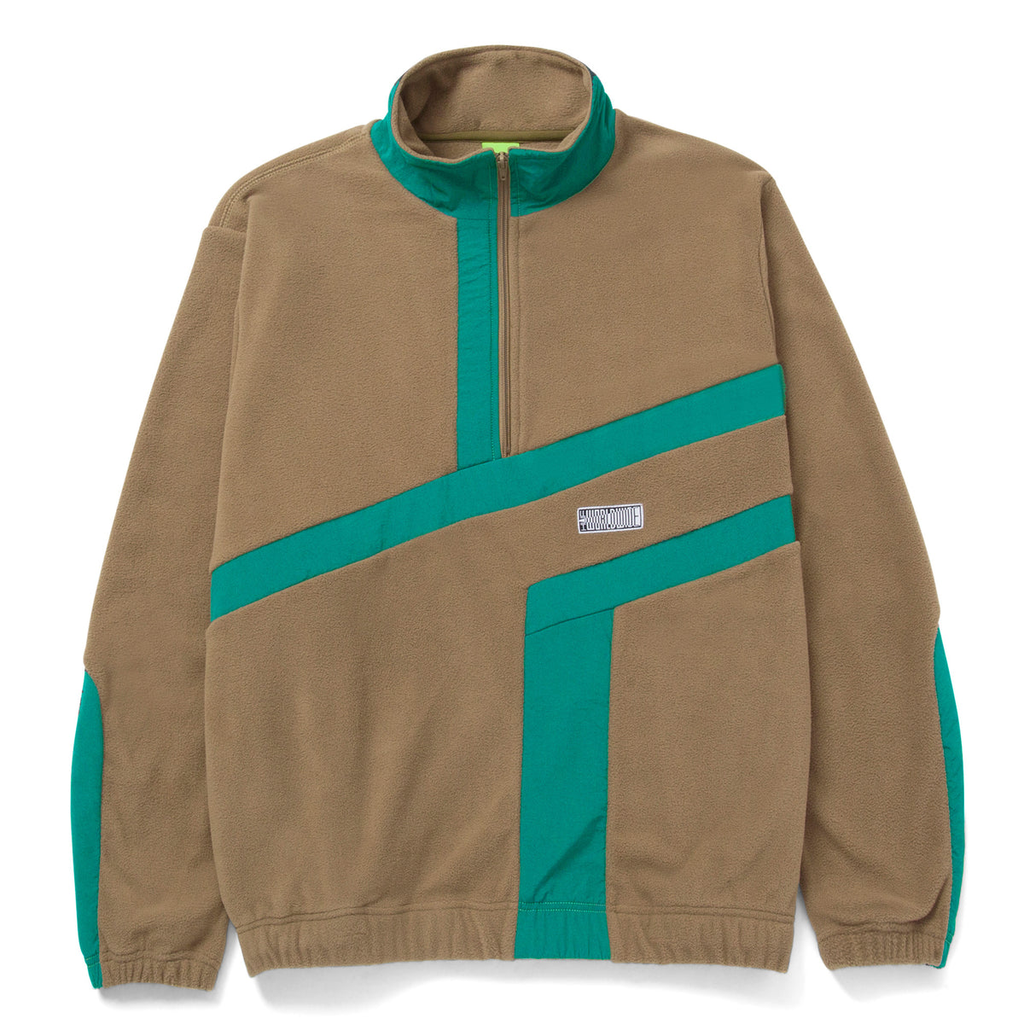 HUF SWEAT RANGE QUARTER ZIP POLAR FLEECE OLIVE