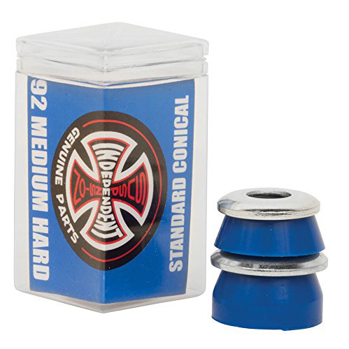 INDEPENDENT BUSHINGS JEU DE 4 CONICAL MEDIUM HARD 92A BLUE