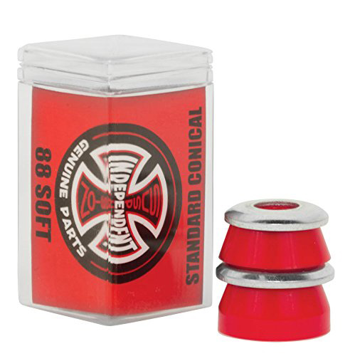 INDEPENDENT BUSHINGS JEU DE 4 CONICAL SOFT 88A RED