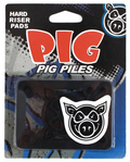 PIG PADS JEU DE 2 0.125 POUCE HARD BLACK