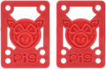 PIG PADS JEU DE 2 0.125 POUCE SOFT RED