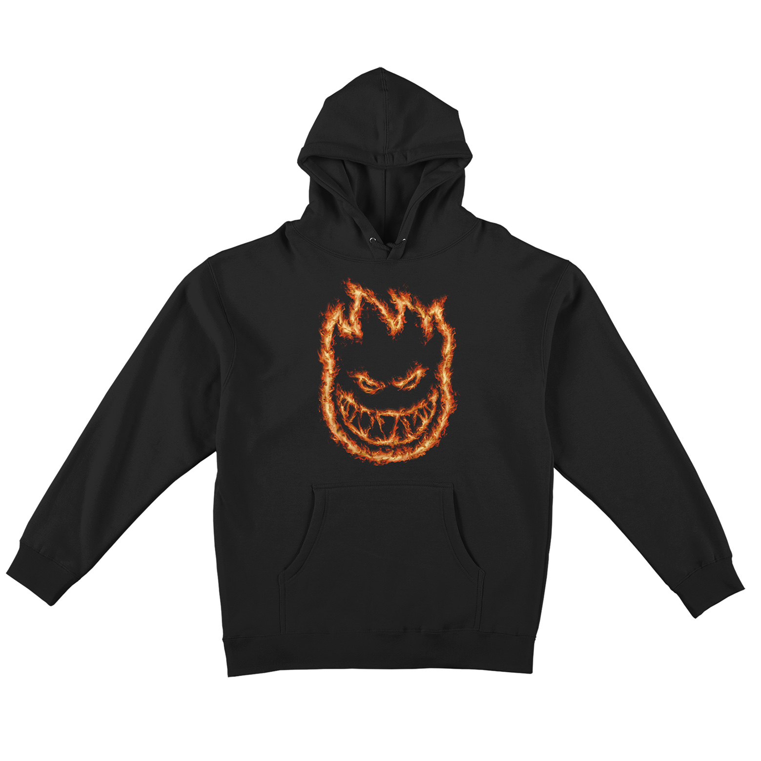 SPITFIRE SWEAT CHARRED REMAINS HOOD BLACK