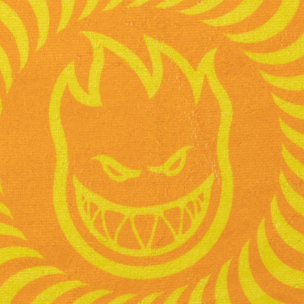 SPITFIRE TOWEL BIG HEAD SWIRL ORG YLW