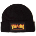 THRASHER BEANIE FLAME LOGO BLACK