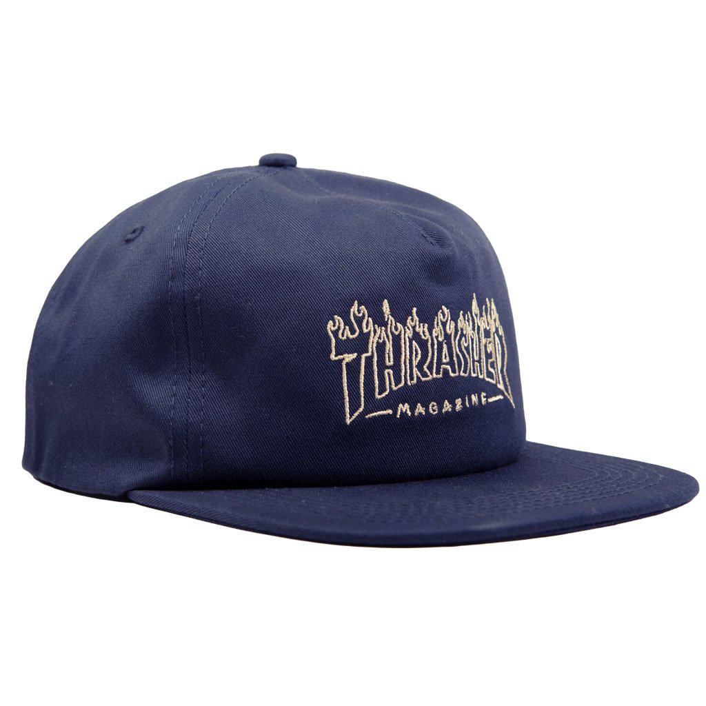 THRASHER CAP DRUNK WITCH SNAPBACK NAVY